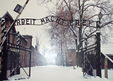 Tor des Vernichtungslagers Auschwitz